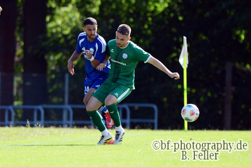 Farouk Ben Mustapha (l. Trebbin), Niklas Kleinert (r. Falkensee), VfB Trebbin - SV Falkensee Finkenkrug, Landespokal 2, Runde, Saison 26/27, Fussball, 05.09.2026, Trebbin, Foto: Benjamin Feller