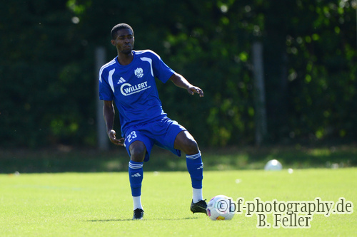 Alain Ulrich Ngomeni Tchoumou (Trebbin), VfB Trebbin - SV Falkensee Finkenkrug, Landespokal 2, Runde, Saison 26/27, Fussball, 05.09.2026, Trebbin, Foto: Benjamin Feller
