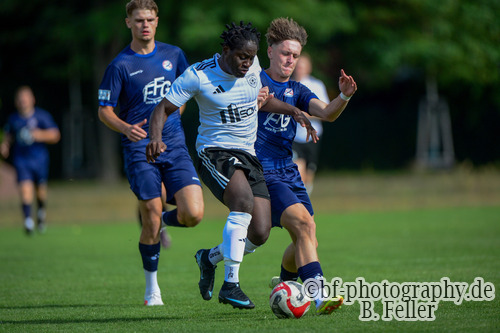 Junior Kalubi Kalonji (l. Fortuna), Fortuna Babelsberg - FC 98 Hennigsdorf, Landesliga, 2. Spieltag, Saison 26/27, Fussball, 12.09.2026, Potsdam, Foto: Benjamin Feller
