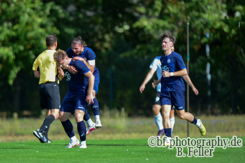Jubel Hennigsdorf, Fortuna Babelsberg - FC 98 Hennigsdorf, Landesliga, 2. Spieltag, Saison 26/27, Fussball, 12.09.2026, Potsdam, Foto: Benjamin Feller