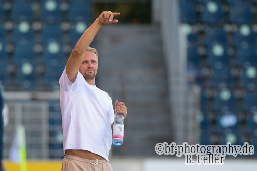 Thomas Franke (Trainer RSV), SV Babelsberg 03 - RSV Eintracht 1949, Regionalliga Nordost, 5. Spieltag, Saison 26/27, Fussball, 14.08.2026, Potsdam, Foto: Benjamin Feller