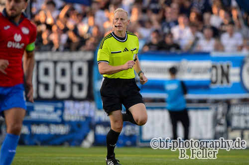 Jens Klemm (Schiedsrichter), SV Babelsberg 03 - RSV Eintracht 1949, Regionalliga Nordost, 5. Spieltag, Saison 26/27, Fussball, 14.08.2026, Potsdam, Foto: Benjamin Feller
