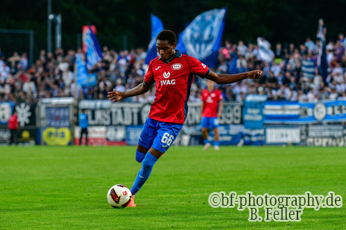 Ali Mohammed Kasola (RSV), Babelsberg 03 - RSV Eintracht 1949, Regionalliga Nordost, 5. Spieltag, Saison 26/27, Fussball, 14.08.2026, Potsdam, Foto: Benjamin Feller Ali Mohammed Kasola (RSV), Babelsberg 03 - RSV Eintracht 1949, Regionalliga Nordost, 5. Spieltag, Saison 26/27, Fussball, 14.08.2026, Potsdam, Foto: Benjamin Feller