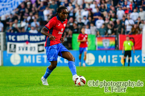 Joe Kodonu Williams (RSV), Babelsberg 03 - RSV Eintracht 1949, Regionalliga Nordost, 5. Spieltag, Saison 26/27, Fussball, 14.08.2026, Potsdam, Foto: Benjamin Feller