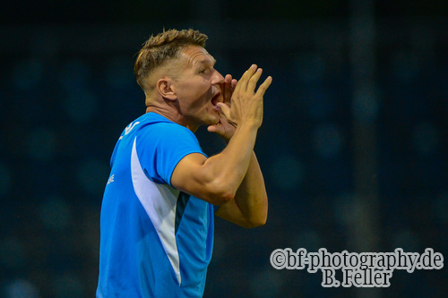 Daniel Frahn (Co-Trainer Babelsberg), Babelsberg 03 - RSV Eintracht 1949, Regionalliga Nordost, 5. Spieltag, Saison 26/27, Fussball, 14.08.2026, Potsdam, Foto: Benjamin Feller