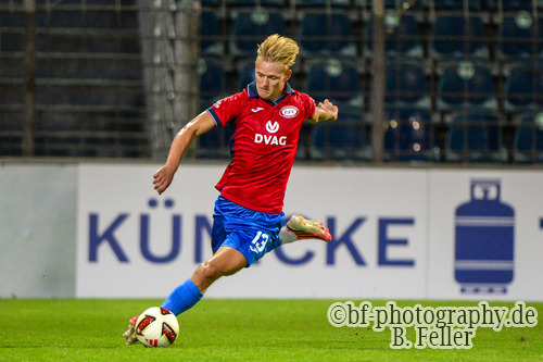 Jules Hasenberg (RSV), Babelsberg 03 - RSV Eintracht 1949, Regionalliga Nordost, 5. Spieltag, Saison 26/27, Fussball, 14.08.2026, Potsdam, Foto: Benjamin Feller Jules Hasenberg (RSV), Babelsberg 03 - RSV Eintracht 1949, Regionalliga Nordost, 5. Spieltag, Saison 26/27, Fussball, 14.08.2026, Potsdam, Foto: Benjamin Feller
