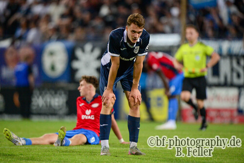 Spieler sind nach dem Spiel fix und fertig, Babelsberg 03 - RSV Eintracht 1949, Regionalliga Nordost, 5. Spieltag, Saison 26/27, Fussball, 14.08.2026, Potsdam, Foto: Benjamin Feller Spieler sind nach dem Spiel fix und fertig, Babelsberg 03 - RSV Eintracht 1949, Regionalliga Nordost, 5. Spieltag, Saison 26/27, Fussball, 14.08.2026, Potsdam, Foto: Benjamin Feller