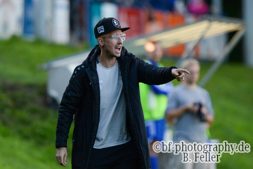 Steven Rogge (Trainer Neuruppin), SG Saarmund - SV Union Neuruppin, Landesklasse West, 8. Spieltag, Saison 23/24, Fussball, Sport, Saarmund, 21.10.2023, Foto: Benjamin Feller