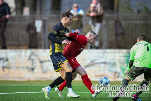 FSV Babelsberg 74 - BSC Fortuna Glienicke, Landesliga Nord, 16. Spieltag, Fussball, Potsdam, 24.02.2024, Foto: Benjamin Feller