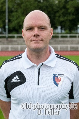 Co Trainer Michael Pasche, Mannschaftsfoto Potsdamer Kickers, Saison 2015/2016,  Foto: Benjamin Feller