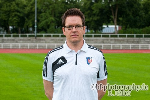 Trainer Stephan Ranz,  Mannschaftsfoto Potsdamer Kickers, Saison 2015/2016,  Foto: Benjamin Feller