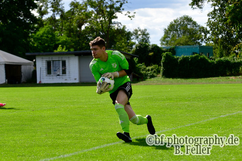 Dean H&uuml;ck (Saarmund), SG Gruen Weiss Golm - SG Saarmund, 1. Spieltag, Landesklasse West, Saison 26/27, Fussball, 29.08.2026, Golm, Foto: Benjamin Feller