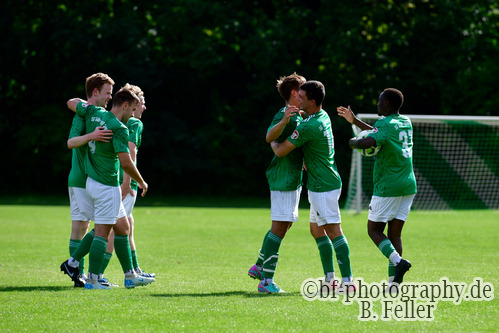 Jubel Golm, SG Gruen Weiss Golm - SG Saarmund, 1. Spieltag, Landesklasse West, Saison 26/27, Fussball, 29.08.2026, Golm, Foto: Benjamin Feller