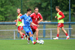 Tom Fron (l. RSV), Niklas Paul (r. Ludwigsfelde), Ludwigsfelder FC - RSV Eintracht 1949, Landespokal 2, Runde, Saison 26/27, Fussball, 05.09.2026, Ludwigsfelde, Foto: Benjamin Feller