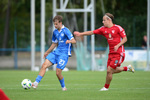 Dmytro Chornenkyi (l. RSV), Niklas Paul (r. Ludwigsfelde), Ludwigsfelder FC - RSV Eintracht 1949, Landespokal 2, Runde, Saison 26/27, Fussball, 05.09.2026, Ludwigsfelde, Foto: Benjamin Feller
