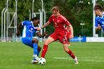 Joe Kodonu Williams (l. RSV), Lukas Macziewski (r. Ludwigsfelde), Ludwigsfelder FC - RSV Eintracht 1949, Landespokal 2, Runde, Saison 26/27, Fussball, 05.09.2026, Ludwigsfelde, Foto: Benjamin Feller