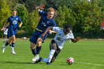 Finn Hieronymi (l. Hennigsdorf), Junior Kalubi Kalonji (r. Fortuna), Fortuna Babelsberg - FC 98 Hennigsdorf, Landesliga, 2. Spieltag, Saison 26/27, Fussball, 12.09.2026, Potsdam, Foto: Benjamin Feller