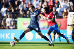Laurin Von Piechowski (l. Babelsberg), Isma Baraze Adam (r. RSV), SV Babelsberg 03 - RSV Eintracht 1949, Regionalliga Nordost, 5. Spieltag, Saison 26/27, Fussball, 14.08.2026, Potsdam, Foto: Benjamin Feller
