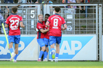 Jubel RSV, SV Babelsberg 03 - RSV Eintracht 1949, Regionalliga Nordost, 5. Spieltag, Saison 26/27, Fussball, 14.08.2026, Potsdam, Foto: Benjamin Feller
