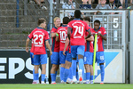 Jubel RSV, SV Babelsberg 03 - RSV Eintracht 1949, Regionalliga Nordost, 5. Spieltag, Saison 26/27, Fussball, 14.08.2026, Potsdam, Foto: Benjamin Feller