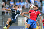 Theo Ogbidi (l. Babelsberg), Ernes Smailovic (r. RSV), SV Babelsberg 03 - RSV Eintracht 1949, Regionalliga Nordost, 5. Spieltag, Saison 26/27, Fussball, 14.08.2026, Potsdam, Foto: Benjamin Feller