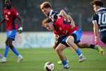 Lukas L&auml;mmel (l. Babelsberg), Luis Pohlenz (r. RSV), SV Babelsberg 03 - RSV Eintracht 1949, Regionalliga Nordost, 5. Spieltag, Saison 26/27, Fussball, 14.08.2026, Potsdam, Foto: Benjamin Feller