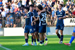 Jubel Babelsberg, SV Babelsberg 03 - RSV Eintracht 1949, Regionalliga Nordost, 5. Spieltag, Saison 26/27, Fussball, 14.08.2026, Potsdam, Foto: Benjamin Feller