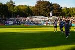 Protestaktion fuer die Regionalliga Reform, SV Babelsberg 03 - RSV Eintracht 1949, Regionalliga Nordost, 5. Spieltag, Saison 26/27, Fussball, 14.08.2026, Potsdam, Foto: Benjamin Feller