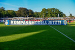Protestaktion fuer die Regionalliga Reform, SV Babelsberg 03 - RSV Eintracht 1949, Regionalliga Nordost, 5. Spieltag, Saison 26/27, Fussball, 14.08.2026, Potsdam, Foto: Benjamin Feller