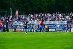 Protestaktion f&uuml;r eine Reform der Regionalliga, Babelsberg 03 - RSV Eintracht 1949, Regionalliga Nordost, 5. Spieltag, Saison 26/27, Fussball, 14.08.2026, Potsdam, Foto: Benjamin Feller