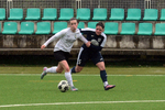 Luana Gehrke (l. 74), Justine Demel (r. 03), FSV Babelsberg 74 - SV Babelsberg 03, Frauen Landesliga, 13. Spieltag, Saison 25/26, 19.04.2026, Fussball, Potsdam, Foto: Benjamin Feller