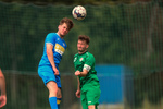Marvin Mischke (l. RSV), Moritz Loos (r. 74), RSV Eintracht 1949 U23 - FSV Babelsberg 74 II, Kreisoberliga, 1. Spieltag, Saison 25/26, Fussball, 23.08.2025, Stahnsdorf, Foto: Benjamin Feller