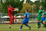 Tom Dillenardt (l. 74), Corvin Michalak (r. RSV), RSV Eintracht 1949 U23 - FSV Babelsberg 74 II, Kreisoberliga, 1. Spieltag, Saison 25/26, Fussball, 23.08.2025, Stahnsdorf, Foto: Benjamin Feller