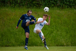 Nils Pirnack (l. Michendorf), Justin Keiling (r. Saarmund), SG Saarmund - SG Michendorf, Landesklasse West, 28. Spieltag, Saison 24/25, Fussball, 31.05.2025, Saarmund, Foto: Benjamin Feller