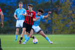 Eric Hilgenfeld (l. Friesack), Edison Tahiraj (r. Teltow), United Teltow FC - SG Eintracht Friesack,  Kreisoberliga, 9. Spieltag, Fussball, 25.10.2026, Kleinmachnow, Foto: Benjamin Feller