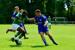 Lee Tinashe (l. Golm), Emilio Wanke (r. Saarmund), SG Gruen Weiss Golm - SG Saarmund, 1. Spieltag, Landesklasse West, Saison 26/27, Fussball, 29.08.2026, Golm, Foto: Benjamin Feller
