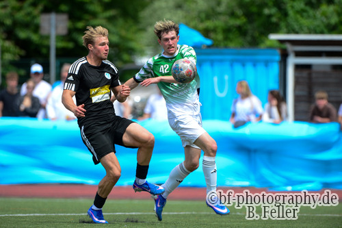 Lennart Claussen (l. Teltow), Justin Zenke (r. Golm), United Teltow - Grün Weiß Golm II, Kreisliga B, 29. Spieltag, 07.06.2026, Fussball, Teltow, Foto: Benjamin Feller Lennart Claussen (l. Teltow), Justin Zenke (r. Golm), United Teltow - Grün Weiß Golm II, Kreisliga B, 29. Spieltag, 07.06.2026, Fussball, Teltow, Foto: Benjamin Feller