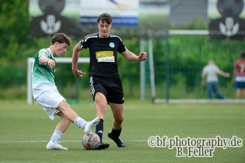 Max Leon Wolff (l. Golm), Jonas Dimbat (r. Teltow), United Teltow - Grün Weiß Golm II, Kreisliga B, 29. Spieltag, 07.06.2026, Fussball, Teltow, Foto: Benjamin Feller Max Leon Wolff (l. Golm), Jonas Dimbat (r. Teltow), United Teltow - Grün Weiß Golm II, Kreisliga B, 29. Spieltag, 07.06.2026, Fussball, Teltow, Foto: Benjamin Feller