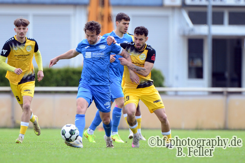 Leon Hellwig (l. RSV), Matheus De Moura Beal (r. Plauen), RSV Eintracht 1949 - VFC Plauen, 28. Spieltag, Oberliga S&uuml;d, Saison 25/26, Fussball, 09.05.2026, Stahnsdorf, Foto: Benjamin Feller