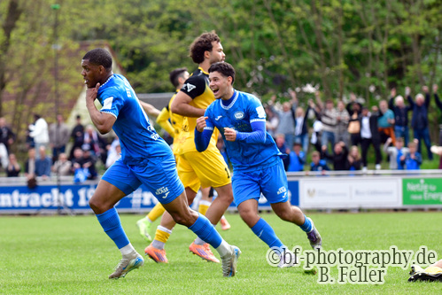 Jubel RSV, RSV Eintracht 1949 - VFC Plauen, 28. Spieltag, Oberliga S&uuml;d, Saison 25/26, Fussball, 09.05.2026, Stahnsdorf, Foto: Benjamin Feller