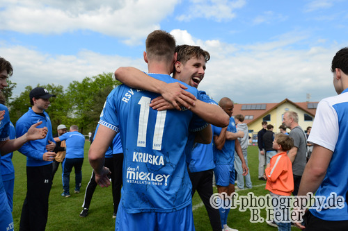 Jubel RSV, RSV Eintracht 1949 - VFC Plauen, 28. Spieltag, Oberliga S&uuml;d, Saison 25/26, Fussball, 09.05.2026, Stahnsdorf, Foto: Benjamin Feller