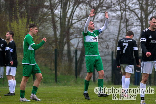 Jubel Dallgow, SG Geltow - SV Dallgow 47, Kreisoberliga, 22. Spieltag, Saison 25/26, 12.04.2026, Fussball, Geltow, Foto: Benjamin Feller