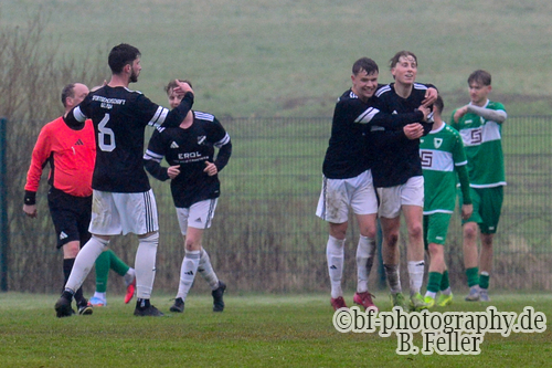 Jubel Geltow, SG Geltow - SV Dallgow 47, Kreisoberliga, 22. Spieltag, Saison 25/26, 12.04.2026, Fussball, Geltow, Foto: Benjamin Feller