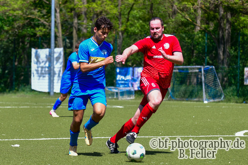Doriano Luca Paolucci (l. RSV), Stefan Romeis (r. Ketzin), RSV Eintracht 1949 U23 - FSV Ketzin-Falkenrehde, Kreisoberliga, 27. SPieltag, Saison 25/26, 17.05.2026, Fussball, Stahnsdorf, Foto: Benjamin Feller