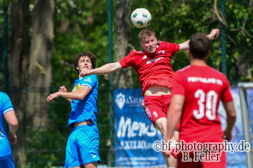 Jakob Krieg (l. RSV), Devin Krenzlin (r. Ketzin), RSV Eintracht 1949 U23 - FSV Ketzin-Falkenrehde, Kreisoberliga, 27. SPieltag, Saison 25/26, 17.05.2026, Fussball, Stahnsdorf, Foto: Benjamin Feller