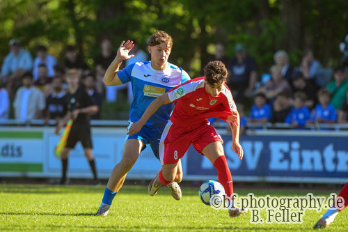 Dmytro Chornenkyi (l. RSV), Amadeus Ebel (r. Babelsberg), RSV Eintracht 1949 U19 - SV Babelsberg 03 U19, Oberer FLB Landespokal A-Junioren, Finale, 27.05.2026, Fussball, Stahnsdorf, Foto: Benjamin Feller