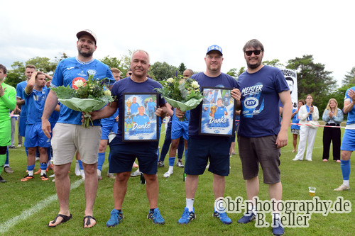 RSV Eintracht - SC Freital, Jubel nach dem Spiel, Meisterfeier und Aufstieg, Oberliga S&uuml;d, Saison 25/26, Fussball, 30.05.2026, Stahnsdorf, Foto: Benjamin Feller