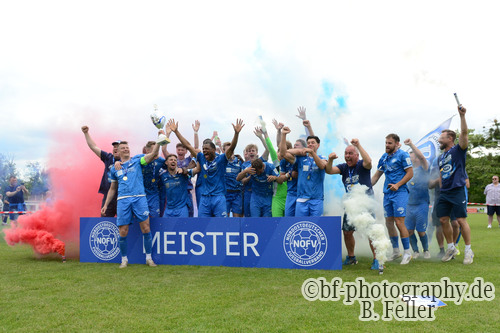 RSV Eintracht - SC Freital, Jubel nach dem Spiel, Meisterfeier und Aufstieg, Oberliga S&uuml;d, Saison 25/26, Fussball, 30.05.2026, Stahnsdorf, Foto: Benjamin Feller