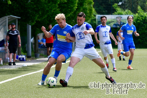 Jannis Oberbarnscheidt (l. RSV), Florian Krusemanrk (r. Berge), RSV Eintracht 1949 U23 - SV Germania Berge, Kreisoberliga, 28. Spieltag, 31.05.2026, Fussball, Stahnsdorf, Foto: Benjamin Feller