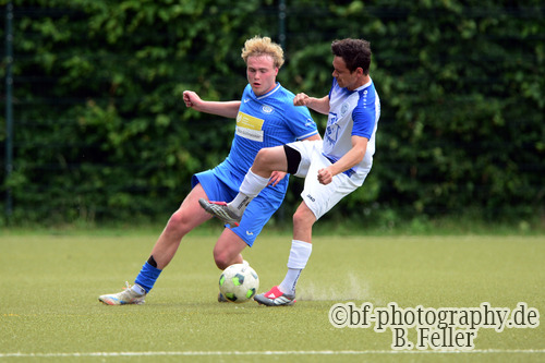 Filip Ahlers (l. RSV), Patrick Horn (r. Begre), RSV Eintracht 1949 U23 - SV Germania Berge, Kreisoberliga, 28. Spieltag, 31.05.2026, Fussball, Stahnsdorf, Foto: Benjamin Feller